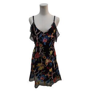 Missguided Floral Embroidery Dress